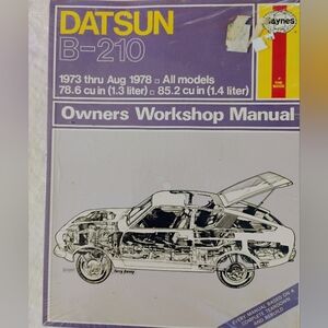 Datsun B-210 Owners Workshop Manual - White Cover